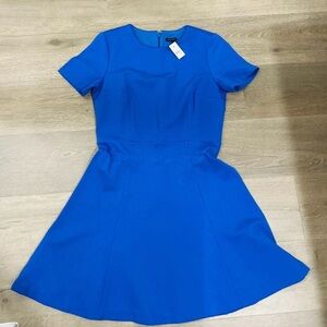 Ann Taylor Blue Short Sleeve Dress.